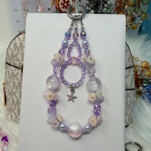 Elegant Purple Beaded with Star Charm